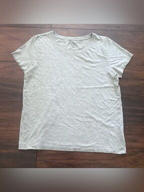 J.Crew Mercantile Broken-In Everyday Crewneck Tee Light Gray Medium Soft